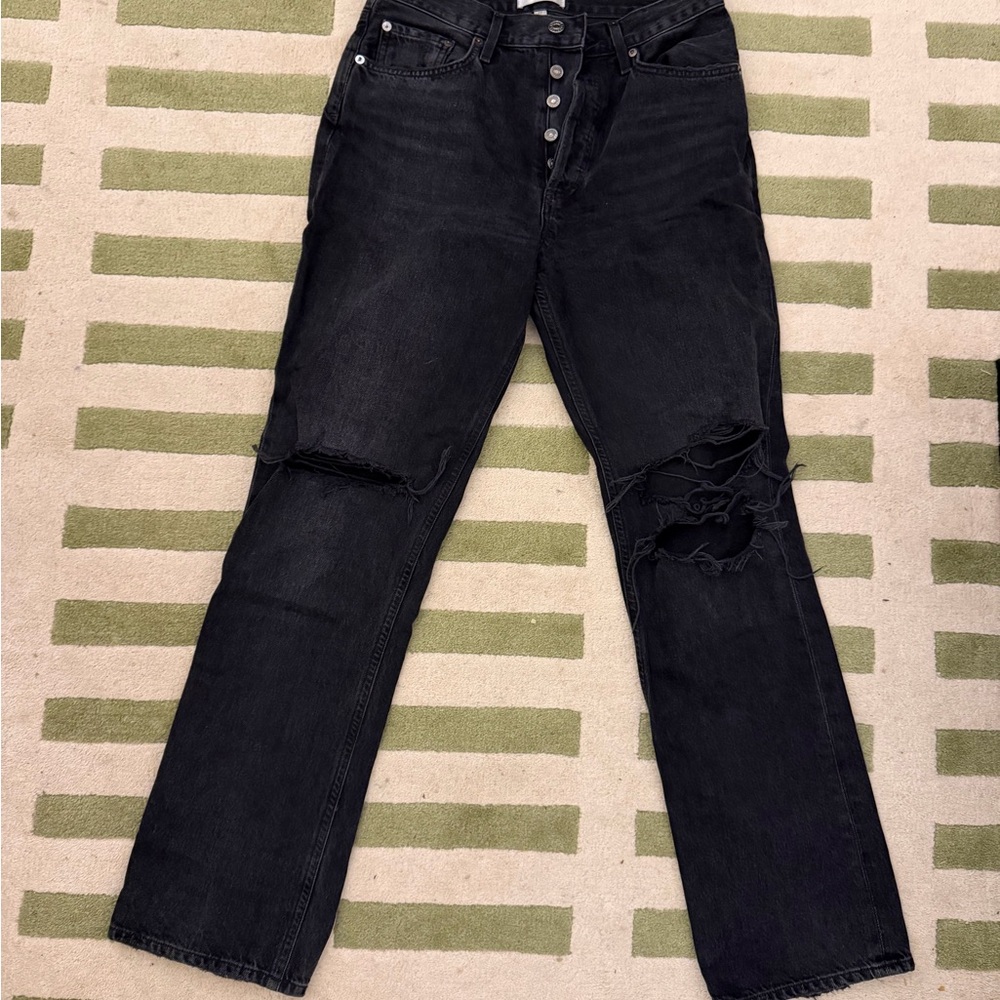 Agolde Charcoal Denim Pants